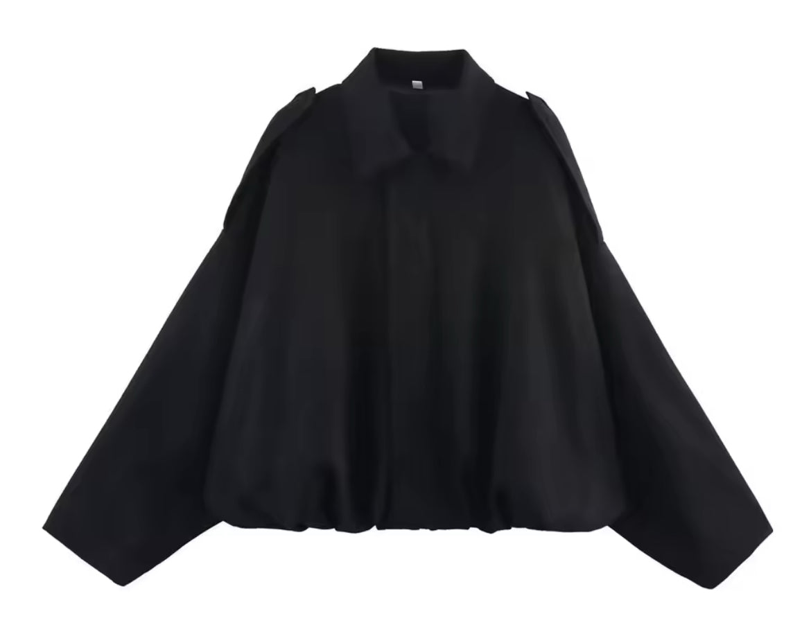 Jacke Oversize Style Suède Pour Damens – Manteau Lässig Automne/Hiver Avec Poches